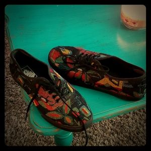 Super cute floral Vans